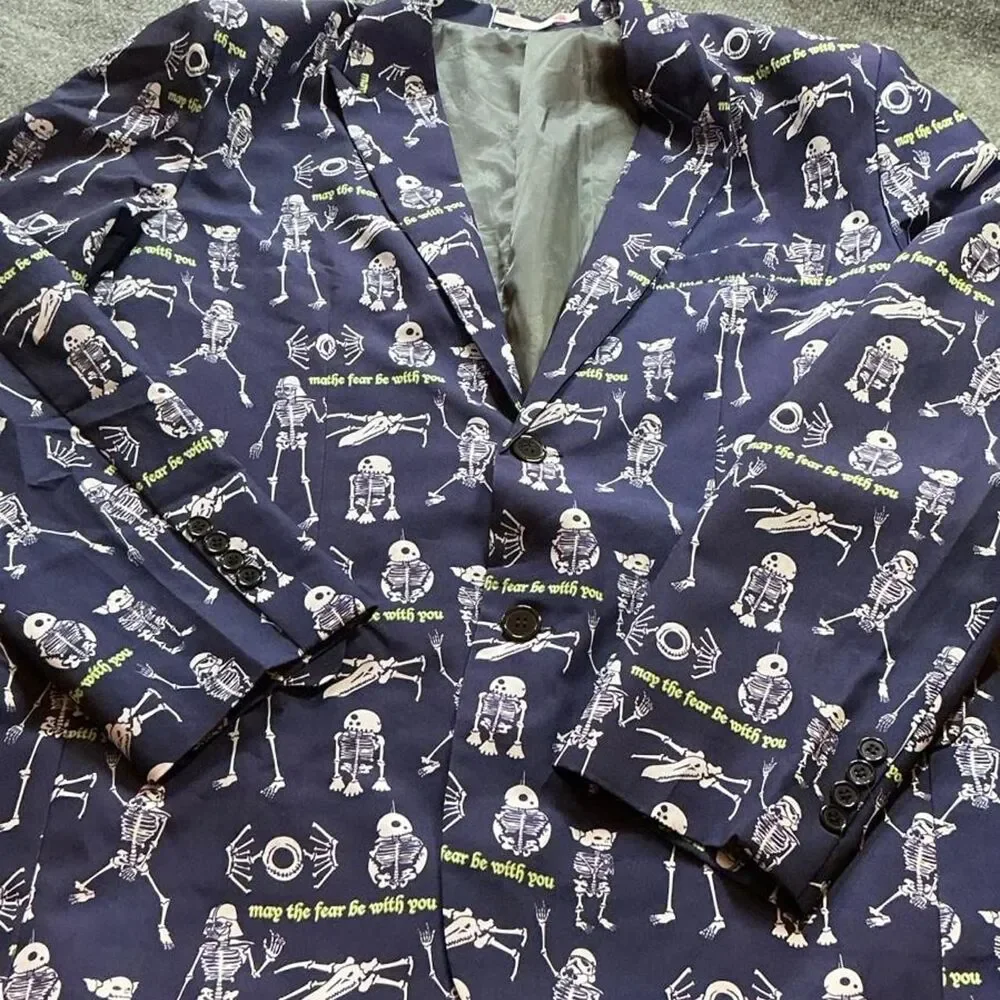 Star-wars Men's Blue and Navy Suit